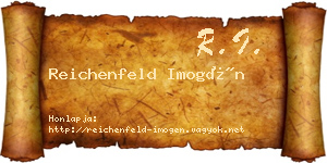 Reichenfeld Imogén névjegykártya
